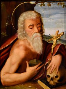 San Girolamo, cerchia Giuseppe Mazzuoli ,detto il Bastarolo (Ferrara 1536 - 1589)